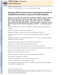 Cover page: Designing effective drug and device development programs for hospitalized heart failure: A proposal for pretrial registries