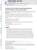 Cover page: Antibody:CD47 ratio regulates macrophage phagocytosis through competitive receptor phosphorylation