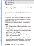 Cover page: Implicit and explicit COVID-19 associations and mental health in the United States: a large-scale examination and replication.