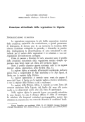 Cover page: Zonazione altitudinale della vegetazione in Liguria