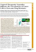 Cover page: Targeted therapeutic nanotubes influence the viscoelasticity of cancer cells to overcome drug resistance.