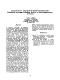 Cover page: Computational Principles in Visual Comprehension: Simulating Neuropsychological Deficits by Lesioning Attractor Networks