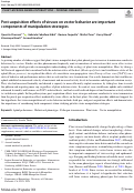 Cover page: Post-acquisition effects of viruses on vector behavior are important components of manipulation strategies