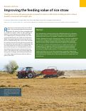 Cover page: Improving the feeding value of rice straw