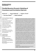 Cover page: Flexible Bayesian Dynamic Modeling of Correlation and Covariance Matrices