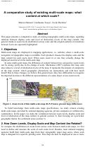 Cover page: A comparative study of existing multi-scale maps: what content at which scale?