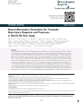 Cover page: Neuroinflammatory Biomarkers for Traumatic Brain Injury Diagnosis and Prognosis: A TRACK-TBI Pilot Study