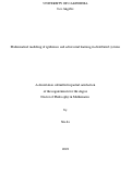 Cover page: Mathematical modeling of epidemics and adversarial learning in distributed systems