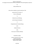 Cover page: Models to Mechanisms: Leveraging Functional and Evolutionary Information To Describe Regulatory Sequences