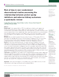 Cover page: Risk of bias in non-randomized observational studies assessing the relationship between proton-pump inhibitors and adverse kidney outcomes: a systematic review