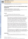 Cover page: Human Immunodeficiency Virus–Associated Pulmonary Arterial Hypertension