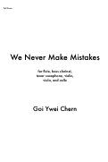 Cover page: We Never Make Mistakes