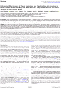 Cover page: Differential Effectiveness of Water, Sanitation, and Handwashing Interventions to Reduce Child Diarrhea in Dry and Rainy Seasons: A Systematic Review and Meta-Analysis of Intervention Trials.