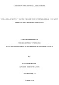 Cover page: "I Will Tell It Softly": Facing the Limits of Epistemological Certainty Through Touch in <em>The Winter's Tale</em>