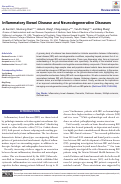 Cover page: Inflammatory Bowel Disease and Neurodegenerative Diseases.