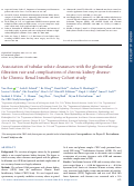 Cover page: Association of tubular solute clearances with the glomerular filtration rate and complications of chronic kidney disease: the Chronic Renal Insufficiency Cohort study.
