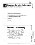 Cover page: Equivalent Methods to Analyze Dynamic Experiments in Which the Input Function is Noisy