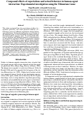 Cover page: Compound effects of expectations and actual behaviors in human-agentinteraction: Experimental investigation using the Ultimatum Game