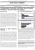 Cover page of Issue 14: Transportation, Economy, and Crime Top Los Angeles County Residents’ Concerns About the Region