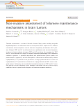 Cover page: Non-invasive assessment of telomere maintenance mechanisms in brain tumors
