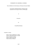 Cover page: Discrete Methods for the Estimation of Nonlinear Economic Models