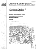 Cover page: Liquid bridges, edge blobs, and Scherk-type surfaces. (Printed report title: A discontinuous dependence of liquid bridge configurations)