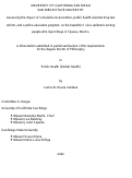 Cover page: Assessing the impact of cumulative incarceration, public health oriented drug law reform, and a police education program, on the hepatitis C virus epidemic among people who inject drugs in Tijuana, Mexico