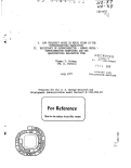 Cover page: I. LOW FREQUENCY NOISE IN METAL FILMS AT THE SUPERCONDUCTING TRANSITION. II. RESISTANCE OF SUPERCONDUCTOR - NORMAL METAL - SUPERCONDUCTOR SANDWICHES AND THE QUASIPARTICLE RELAXATION TIME