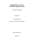 Cover page: Multiple Roles for GIS in US Global Change Research: Annotated Bibliography (95-3)