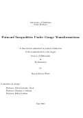 Cover page: Poincare Inequalities Under Gauge Transformations