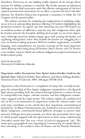 Cover page: Negotiation within Domination: New Spain’s Indian Pueblos Confront the Spanish State. Edited by Ethelia Ruiz Medrano and Susan Kellogg.