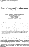 Cover page: Selective attention and active engagement in young children