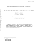 Cover page: Bulk and transhorizon measurements in AdS/CFT