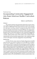 Cover page: Incorporating Community Engagement into AAS Curriculum Reform