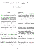 Cover page: Tetris¬ó: Exploring Human Performance via Cross Entropy
Reinforcement Learning Models