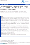 Cover page: Stimulant Reduction Intervention using Dosed Exercise (STRIDE) - CTN 0037:  study protocol for a randomized controlled trial