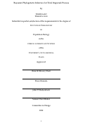 Cover page: Bayesian Phylogenetic Inference for Viral Dispersal Process