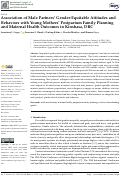 Cover page: Association of Male Partners’ Gender-Equitable Attitudes and Behaviors with Young Mothers’ Postpartum Family Planning and Maternal Health Outcomes in Kinshasa, DRC