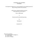 Cover page: Development and Application of Advanced Models for Steam Hydrogasification: Process Design and Economic Evaluation