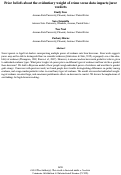 Cover page: Prior beliefs about the evidentiary weight of crime scene data impacts jurorverdicts