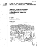 Cover page: Laboratory studies of groundwater degassing in replicas of natural fractured rock for linear flow geometry