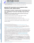 Cover page: β-amyloid PET harmonisation across longitudinal studies: Application to AIBL, ADNI and OASIS3