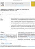 Cover page: The association of residential racial segregation with health among U.S. children: A nationwide longitudinal study.