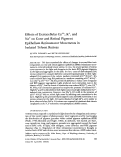 Cover page: Effects of extracellular Ca++, K+, and Na+ on cone and retinal pigment epithelium retinomotor movements in isolated teleost retinas.