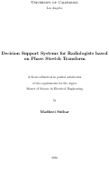 Cover page: Decision Support Systems for Radiologists based on Phase Stretch Transform