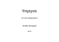 Cover page: Triptych for Solo Shakuhachi