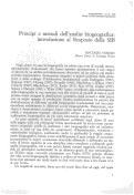 Cover page: Principi e metodi dell'analisi biogeografica: introduzione al Simposio della SIB