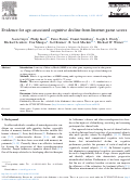 Cover page: Evidence for age-associated cognitive decline from Internet game scores.