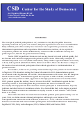 Cover page: The Rise of Unconventional Political Participation in Italy: Measurement equivalence and trend over time, 1976-2009