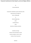 Cover page: Enzymatic hydrolysis of ionic liquid-pretreated lignocellulose